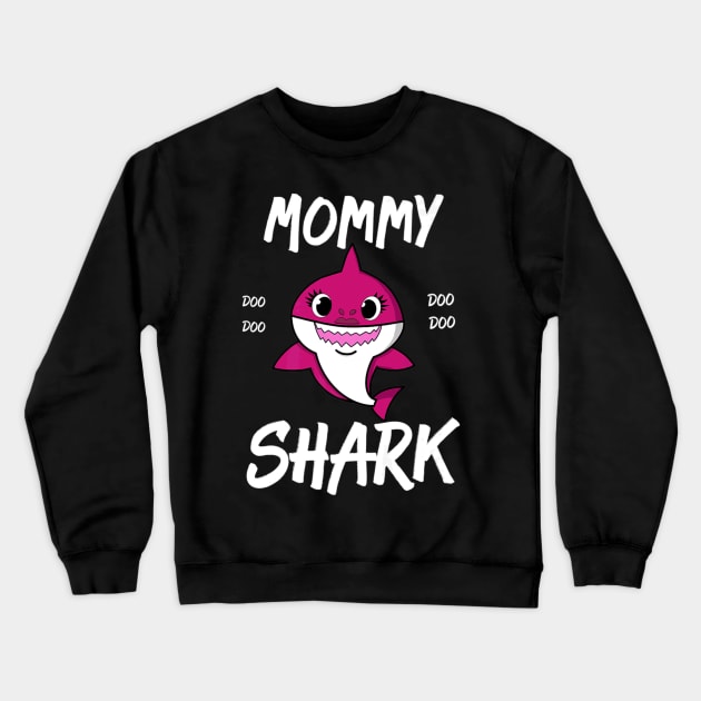 Baby Shark Mommy Shark Doo Doo Crewneck Sweatshirt by Stick Figure103